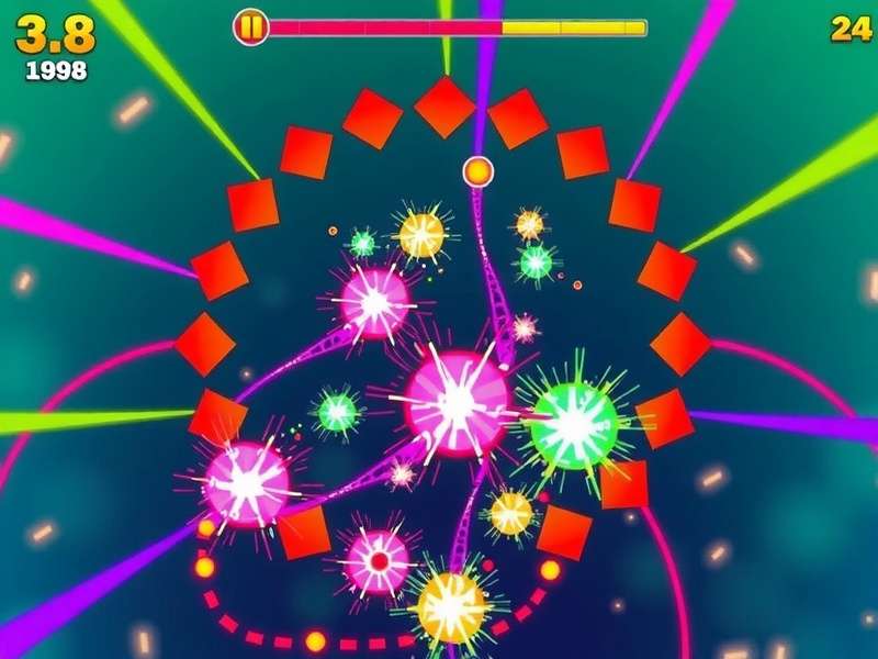 Burst Color Surge Chain Reaction